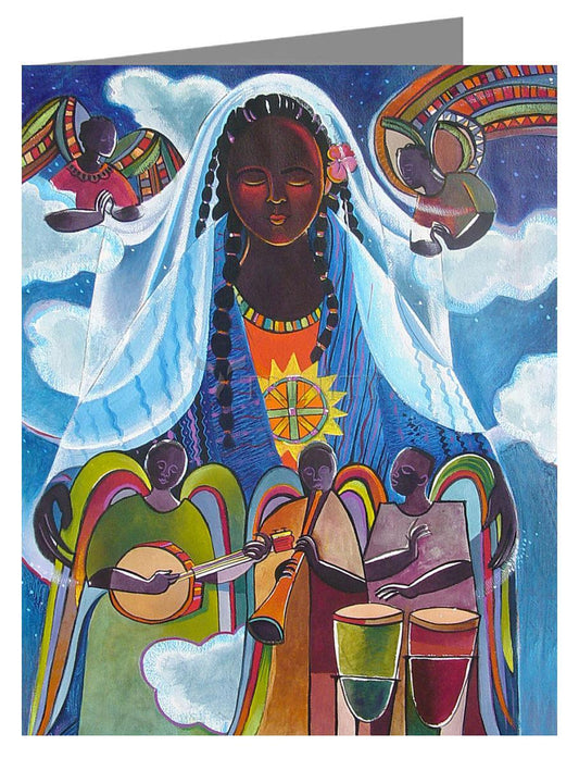 Mary, Queen of the Angels - Note Card by Br. Mickey McGrath, OSFS - Trinity Stores