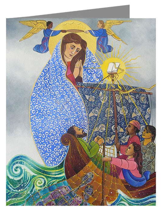 Mary, Queen of the Apostles - Note Card Custom Text by Br. Mickey McGrath, OSFS - Trinity Stores