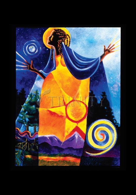 Queen of Heaven, Mother of Earth - Holy Card by Br. Mickey McGrath, OSFS - Trinity Stores