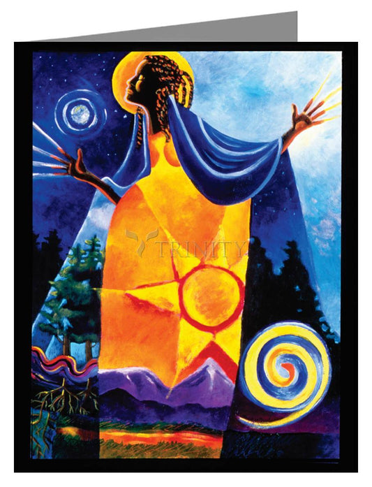 Queen of Heaven, Mother of Earth - Note Card by Br. Mickey McGrath, OSFS - Trinity Stores