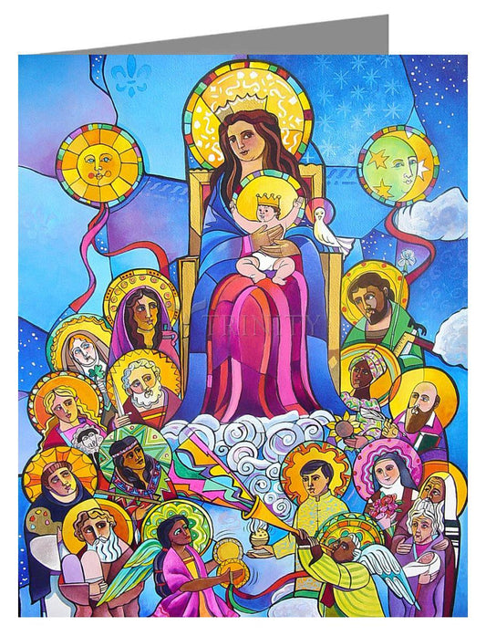 Mary, Queen of the Saints - Note Card Custom Text by Br. Mickey McGrath, OSFS - Trinity Stores