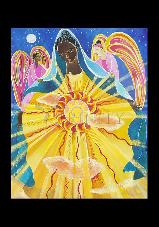 Mary, Queen of the Universe - Holy Card by Br. Mickey McGrath, OSFS - Trinity Stores