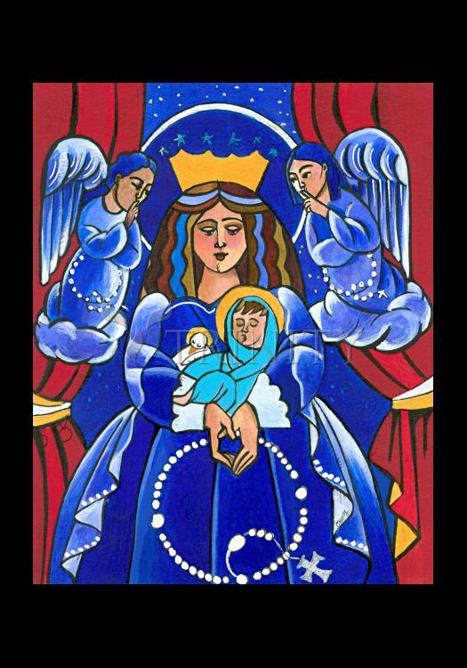 Mary, Queen of Heaven - Holy Card by Br. Mickey McGrath, OSFS - Trinity Stores