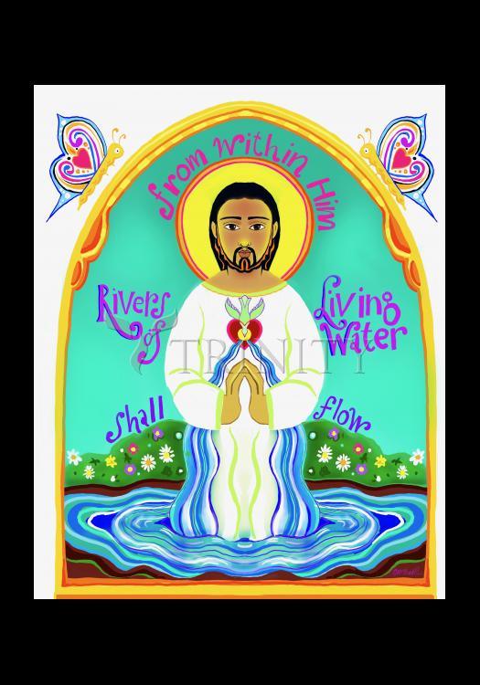Rivers of Living Water - Holy Card by Br. Mickey McGrath, OSFS - Trinity Stores