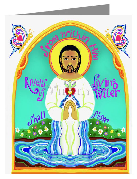 Rivers of Living Water - Note Card by Br. Mickey McGrath, OSFS - Trinity Stores