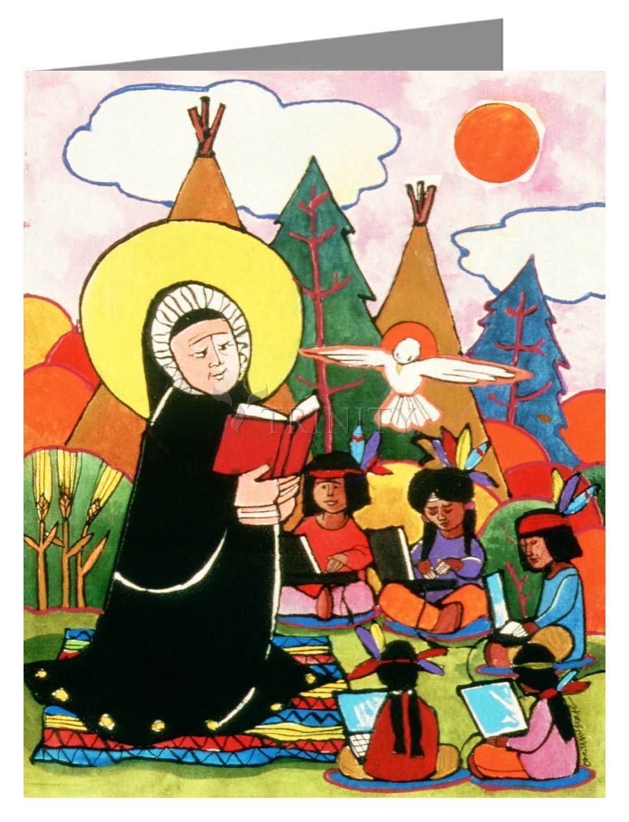 St. Rose Duchesne - Note Card Custom Text by Br. Mickey McGrath, OSFS - Trinity Stores
