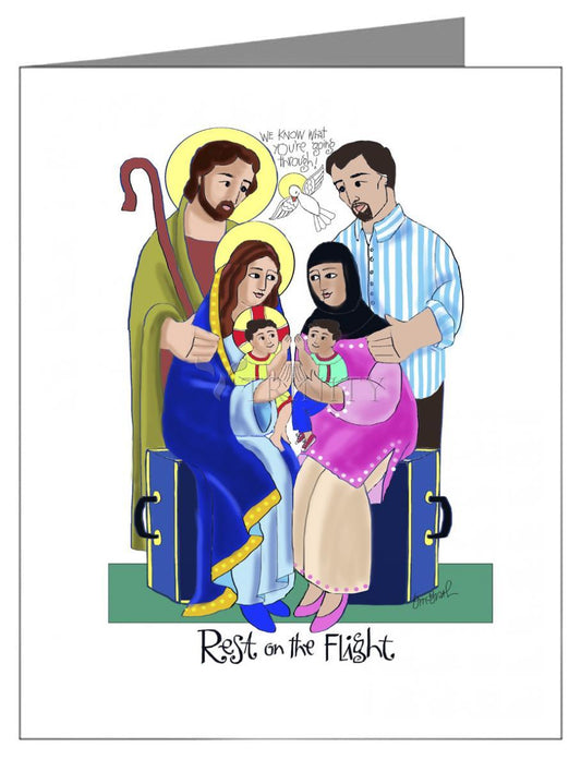Rest on the Flight - Note Card by Br. Mickey McGrath, OSFS - Trinity Stores