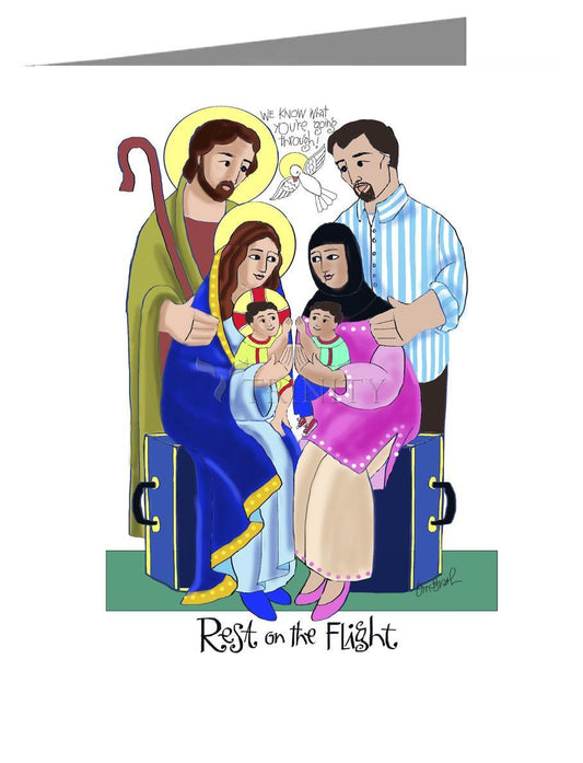 Rest on the Flight - Note Card Custom Text by Br. Mickey McGrath, OSFS - Trinity Stores