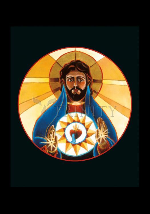 Sacred Heart - Holy Card by Br. Mickey McGrath, OSFS - Trinity Stores