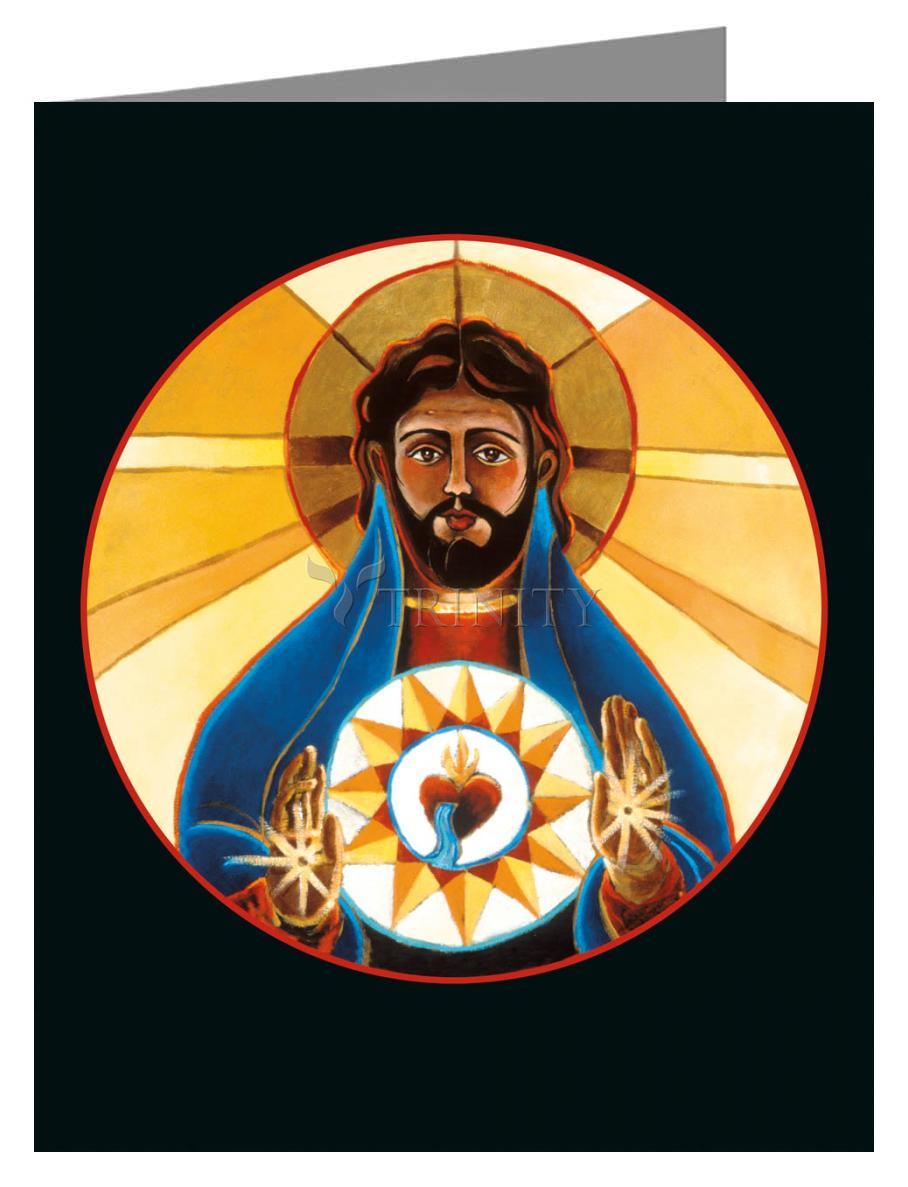 Sacred Heart - Note Card Custom Text by Br. Mickey McGrath, OSFS - Trinity Stores