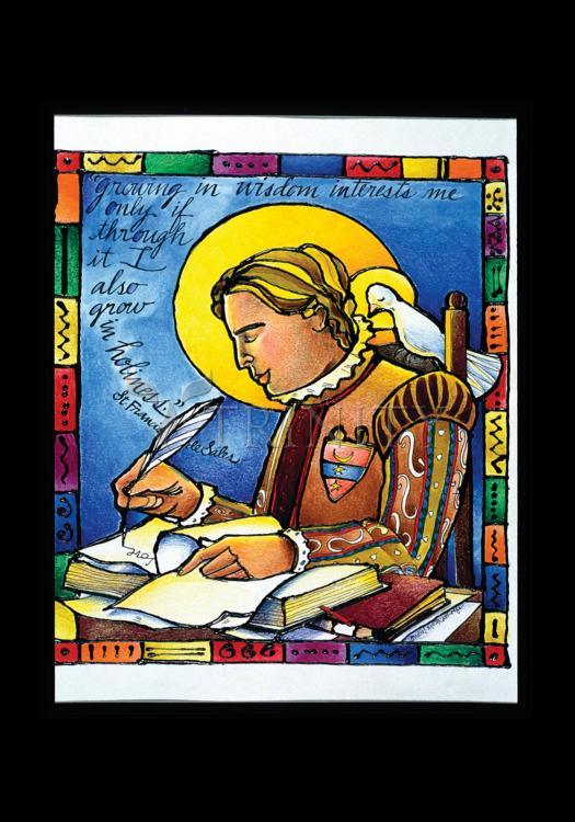 St. Francis de Sales - Holy Card by Br. Mickey McGrath, OSFS - Trinity Stores