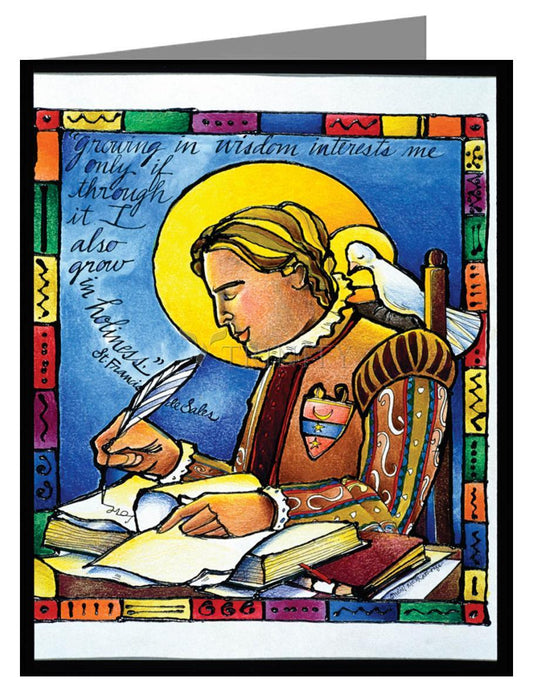 St. Francis de Sales - Note Card Custom Text by Br. Mickey McGrath, OSFS - Trinity Stores