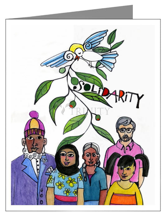 Solidarity - Note Card Custom Text by Br. Mickey McGrath, OSFS - Trinity Stores