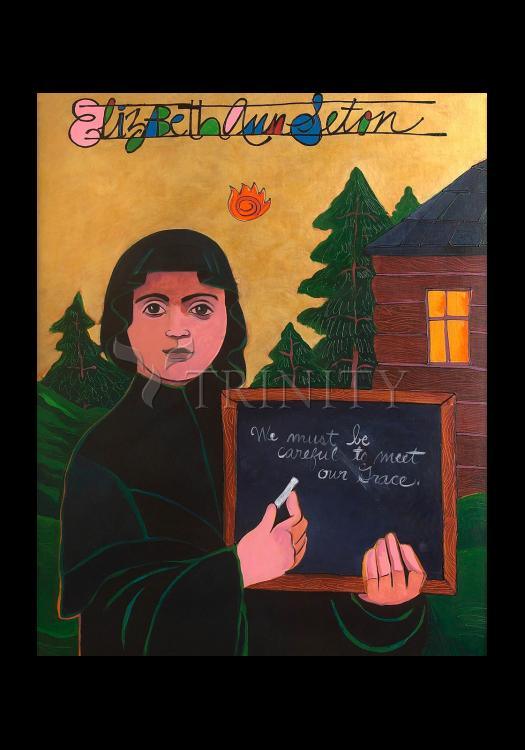 St. Elizabeth Seton - Holy Card by Br. Mickey McGrath, OSFS - Trinity Stores