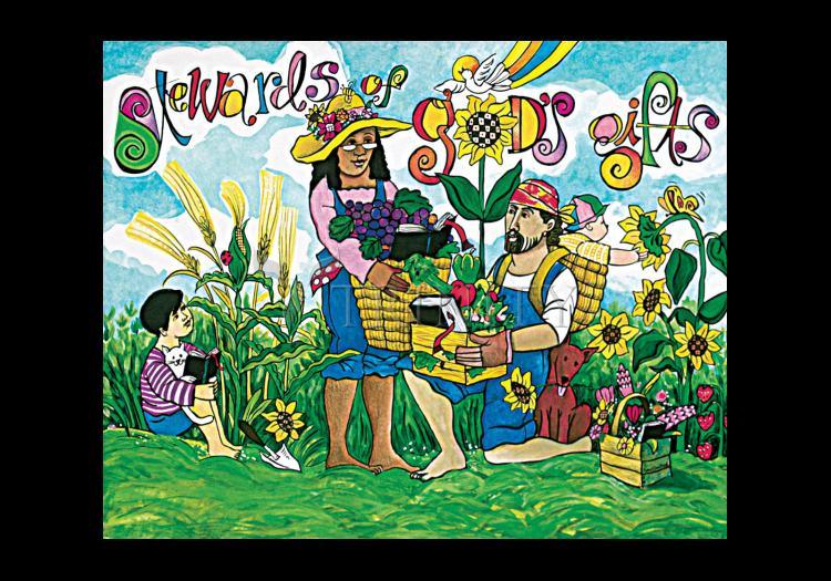 Stewards of God's Gifts - Holy Card by Br. Mickey McGrath, OSFS - Trinity Stores