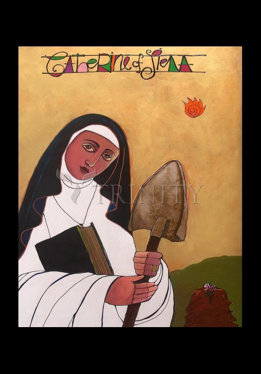 St. Catherine of Siena - Holy Card by Br. Mickey McGrath, OSFS - Trinity Stores