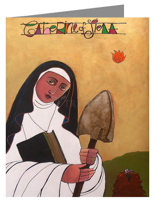 St. Catherine of Siena - Note Card Custom Text by Br. Mickey McGrath, OSFS - Trinity Stores