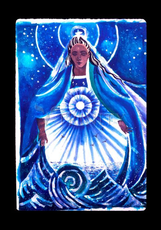 Mary, Star of the Sea - Holy Card by Br. Mickey McGrath, OSFS - Trinity Stores