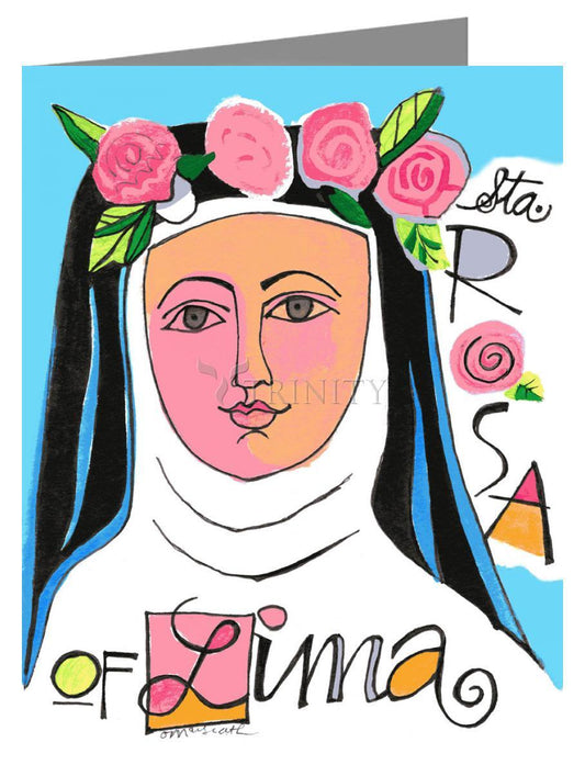 St. Rose of Lima - Note Card by Br. Mickey McGrath, OSFS - Trinity Stores