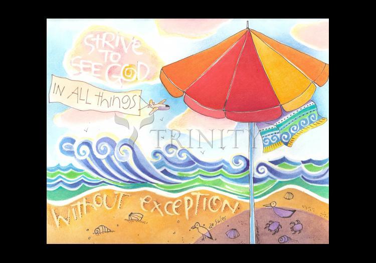 Strive To See God - Holy Card by Br. Mickey McGrath, OSFS - Trinity Stores