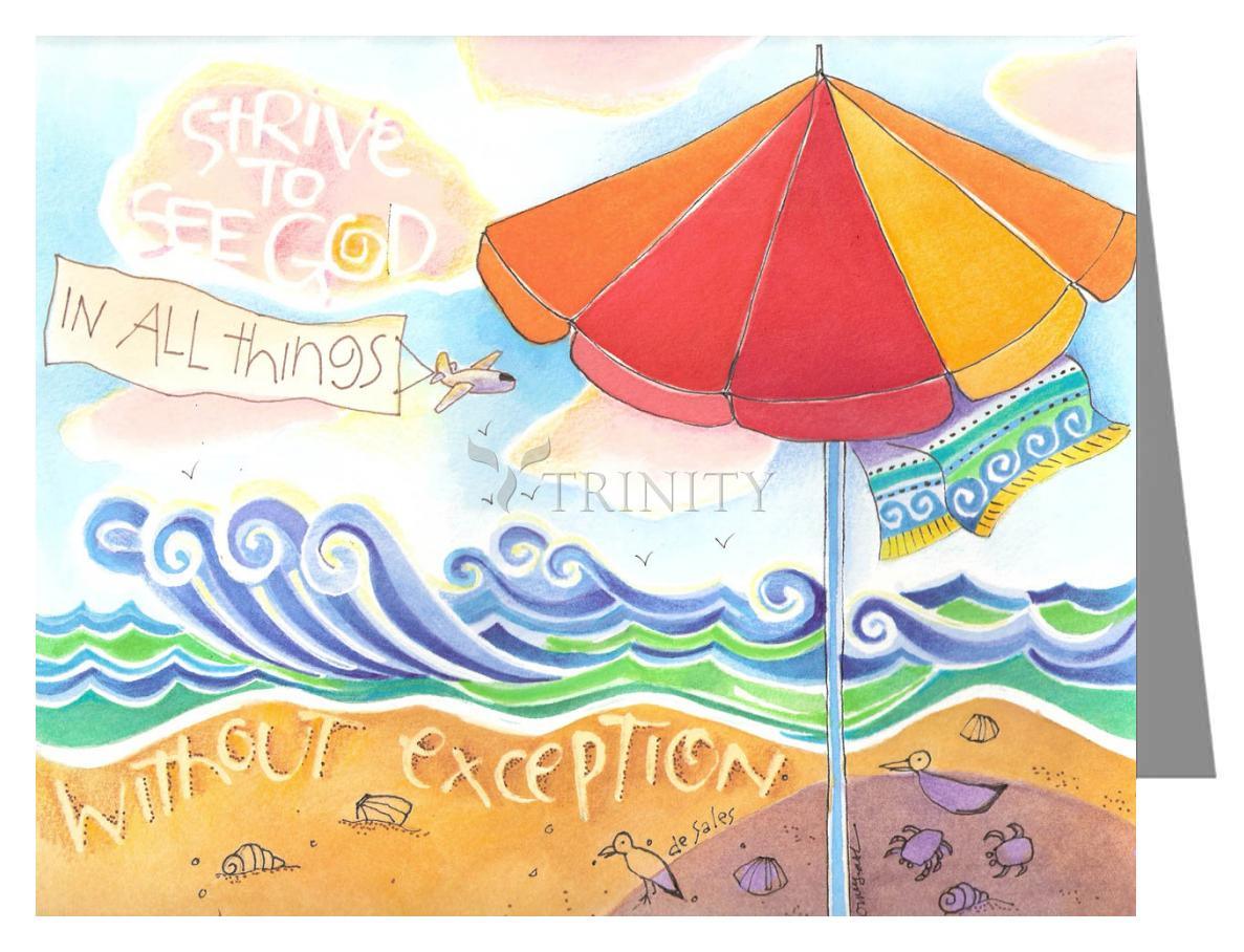 Strive To See God - Note Card Custom Text by Br. Mickey McGrath, OSFS - Trinity Stores