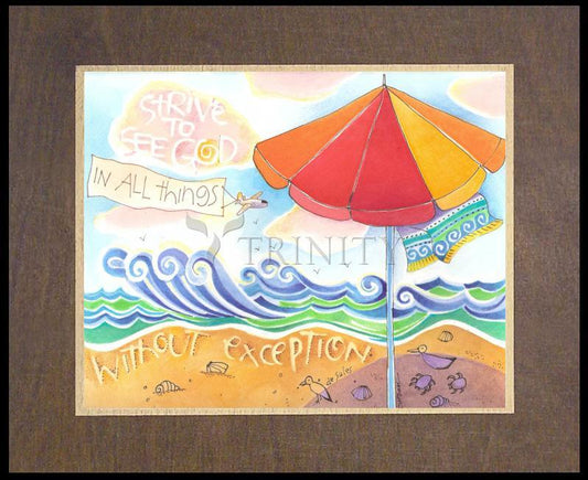 Strive To See God - Wood Plaque Premium by Br. Mickey McGrath, OSFS - Trinity Stores