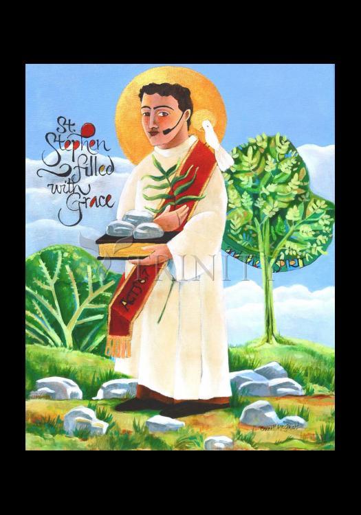 St. Stephen - Holy Card by Br. Mickey McGrath, OSFS - Trinity Stores