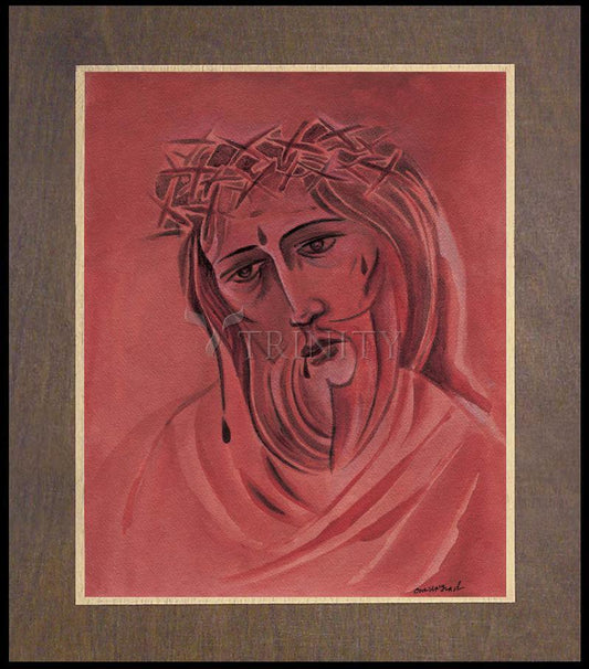 Suffering Servant - Wood Plaque Premium by Br. Mickey McGrath, OSFS - Trinity Stores