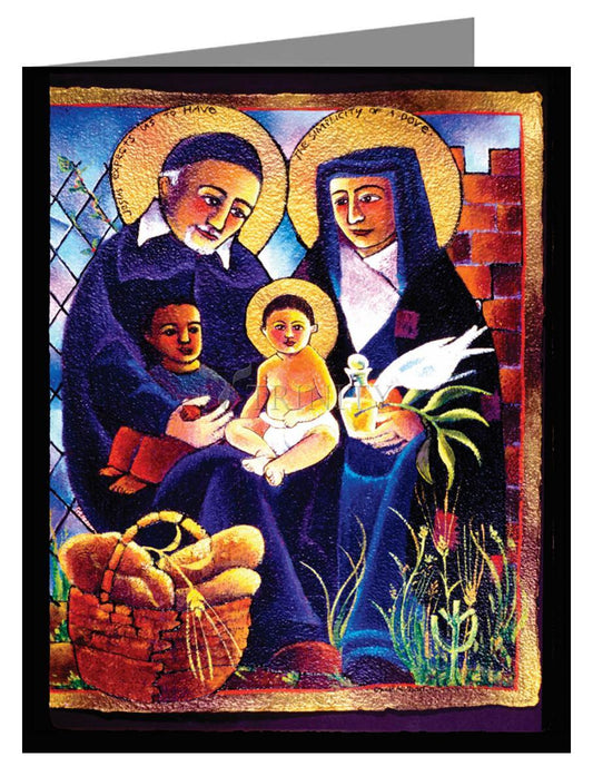 Sts. Vincent and Louise - Note Card by Br. Mickey McGrath, OSFS - Trinity Stores