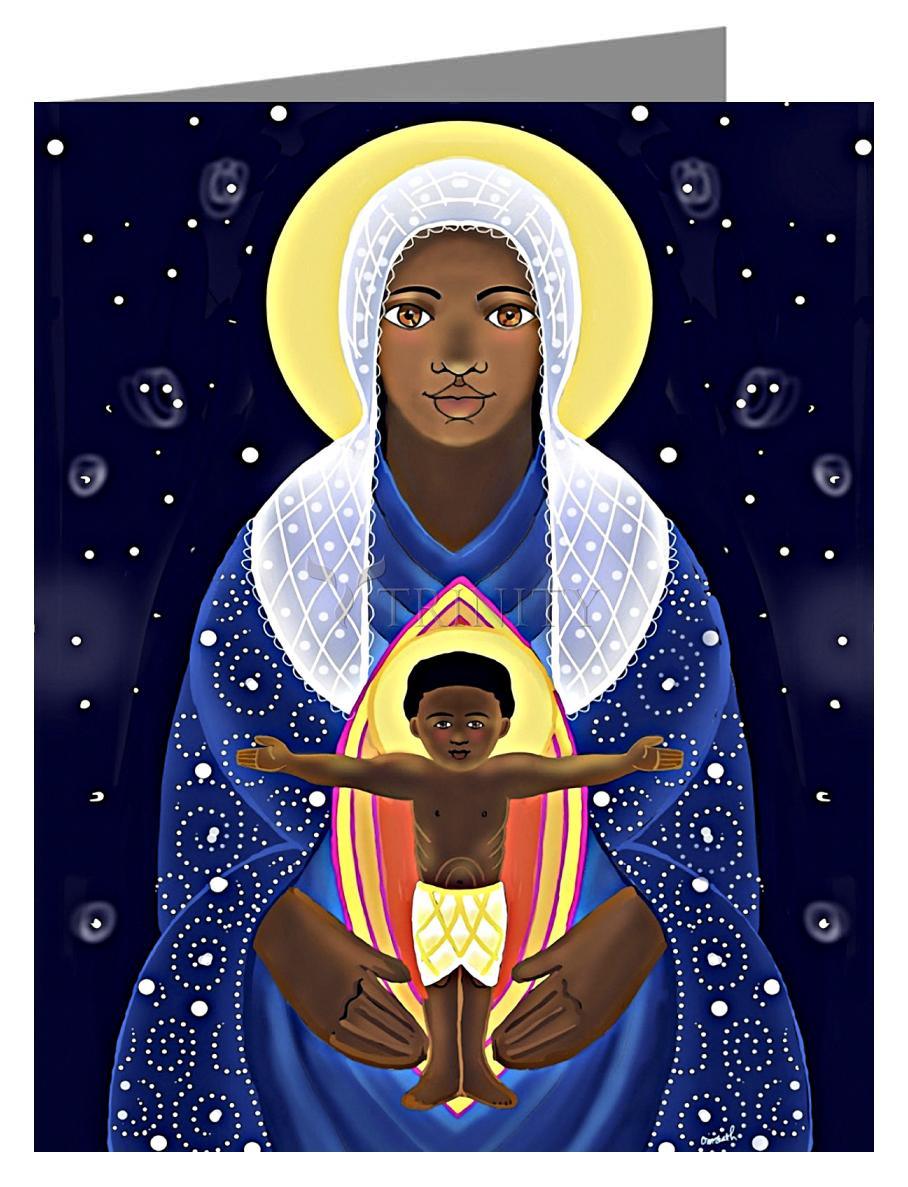 Mary, Seat of Wisdom - Note Card by Br. Mickey McGrath, OSFS - Trinity Stores