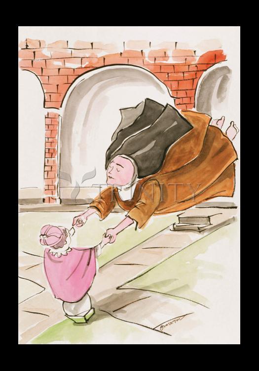 St. Thérèse on Air - Holy Card by Br. Mickey McGrath, OSFS - Trinity Stores