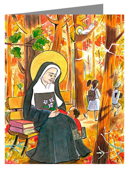 St. Mother Théodore Guérin - Note Card Custom Text by Br. Mickey McGrath, OSFS - Trinity Stores