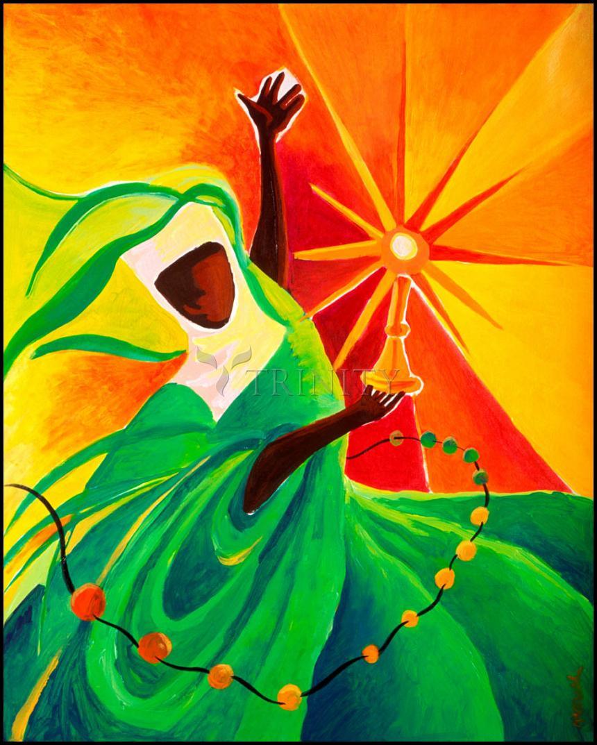 Sr. Thea Bowman: This Little Light Of Mine - Wood Plaque by Br. Mickey McGrath, OSFS - Trinity Stores