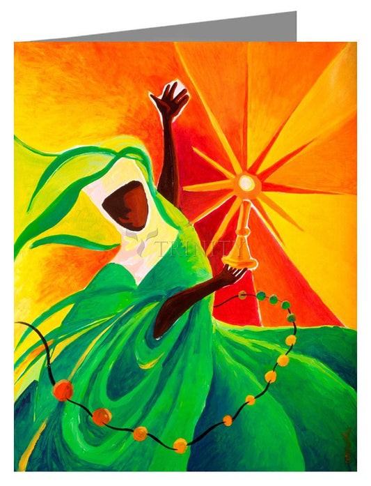 Sr. Thea Bowman: This Little Light Of Mine - Note Card by Br. Mickey McGrath, OSFS - Trinity Stores
