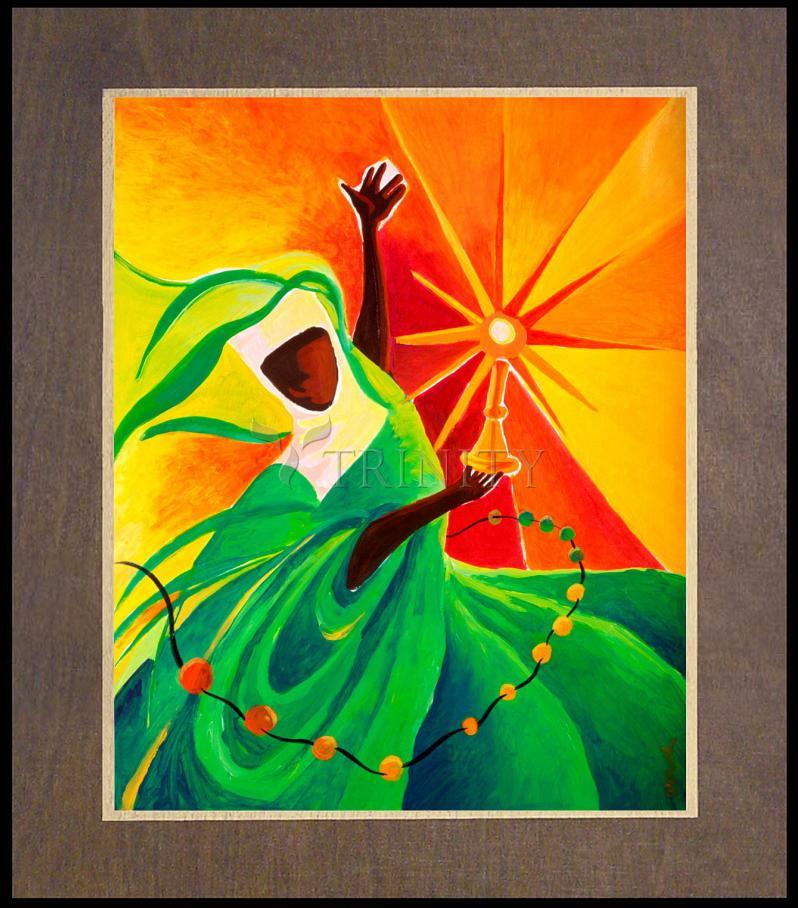 Sr. Thea Bowman: This Little Light Of Mine - Wood Plaque Premium by Br. Mickey McGrath, OSFS - Trinity Stores