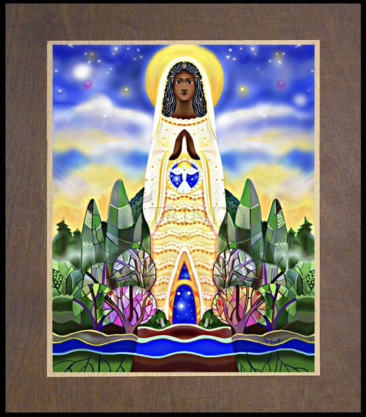 Mary, Tower of Power - Wood Plaque Premium by Br. Mickey McGrath, OSFS - Trinity Stores