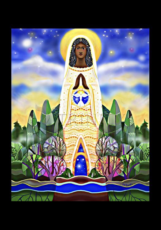 Mary, Tower of Power - Holy Card by Br. Mickey McGrath, OSFS - Trinity Stores