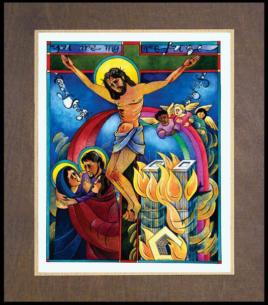Tower of Strength - Wood Plaque Premium by Br. Mickey McGrath, OSFS - Trinity Stores