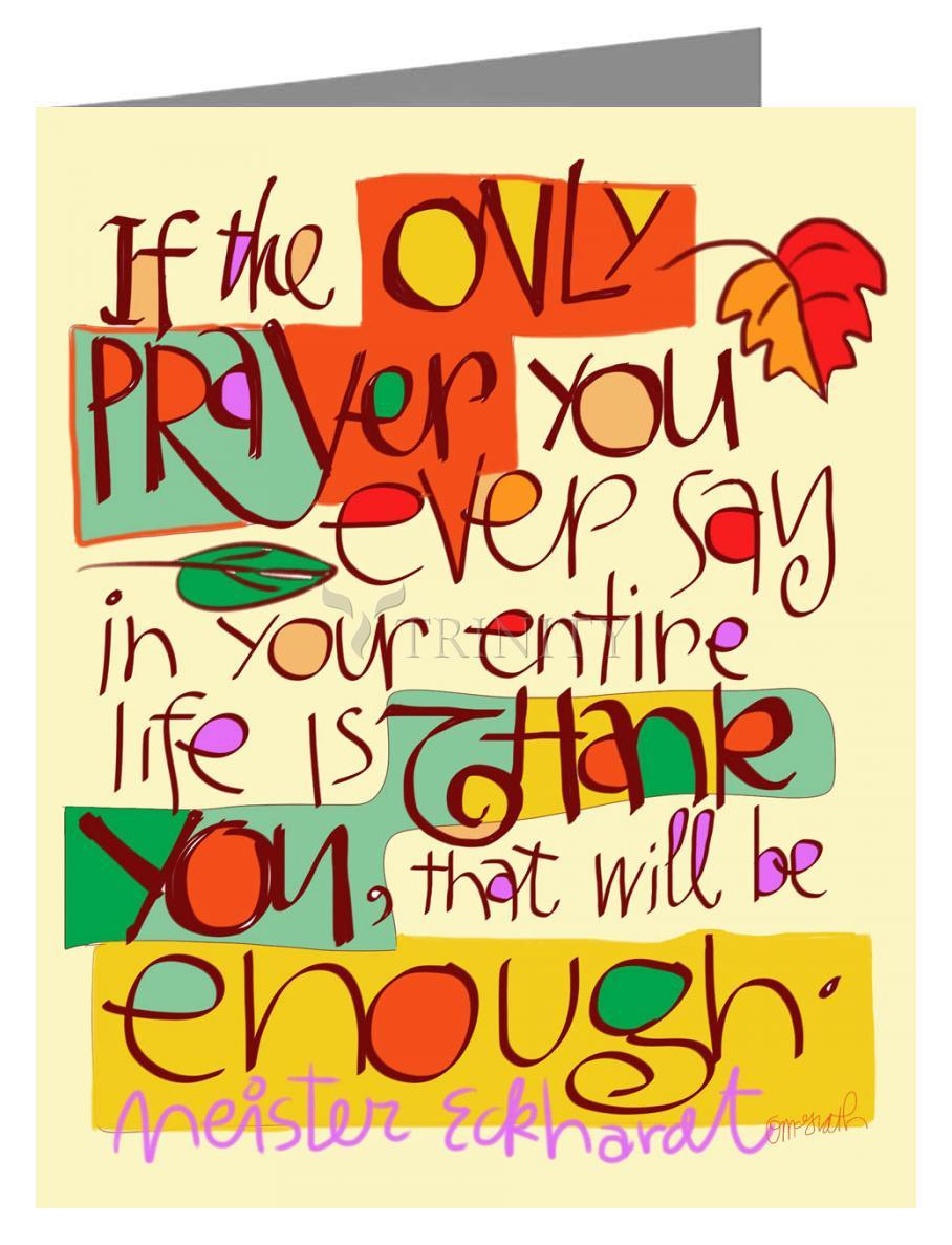 Thank You Prayer - Note Card Custom Text by Br. Mickey McGrath, OSFS - Trinity Stores