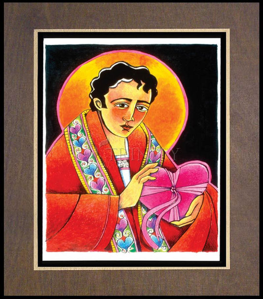 St. Valentine - Wood Plaque Premium by Br. Mickey McGrath, OSFS - Trinity Stores
