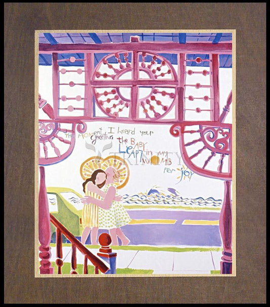 Visitation - Cape Cod - Wood Plaque Premium by Br. Mickey McGrath, OSFS - Trinity Stores