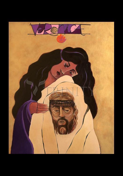 St. Veronica - Holy Card by Br. Mickey McGrath, OSFS - Trinity Stores