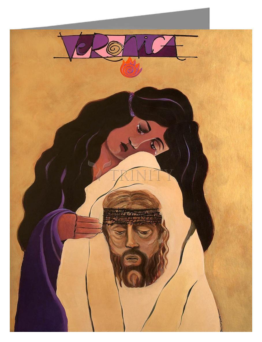 St. Veronica - Note Card by Br. Mickey McGrath, OSFS - Trinity Stores