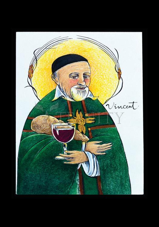 St. Vincent de Paul - Holy Card by Br. Mickey McGrath, OSFS - Trinity Stores