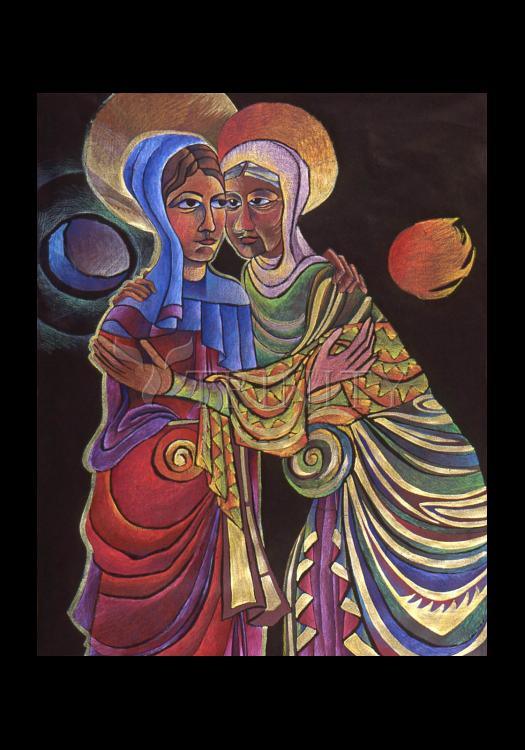 Visitation Sun and Moon - Holy Card by Br. Mickey McGrath, OSFS - Trinity Stores