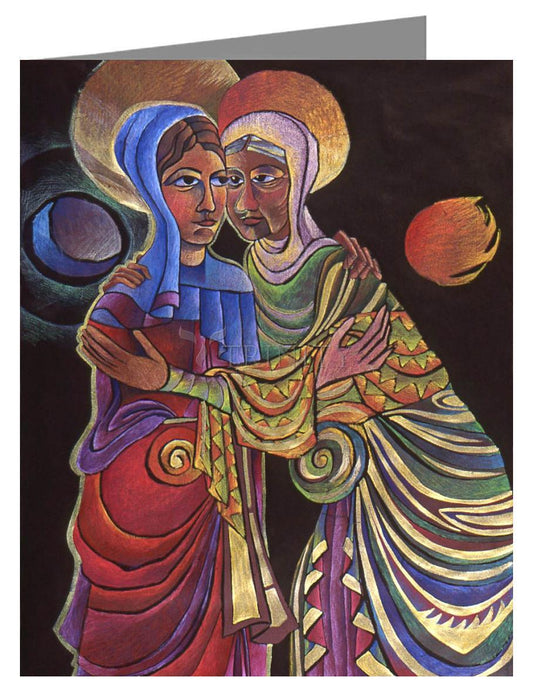 Visitation Sun and Moon - Note Card by Br. Mickey McGrath, OSFS - Trinity Stores