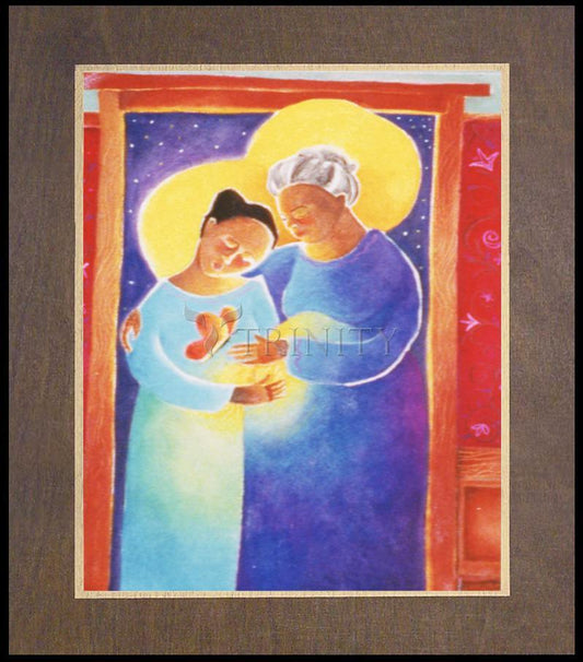 Visitation - Doorway - Wood Plaque Premium by Br. Mickey McGrath, OSFS - Trinity Stores