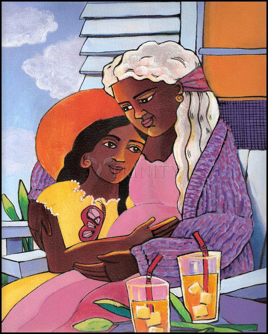 Visitation - Deck - Wood Plaque by Br. Mickey McGrath, OSFS - Trinity Stores