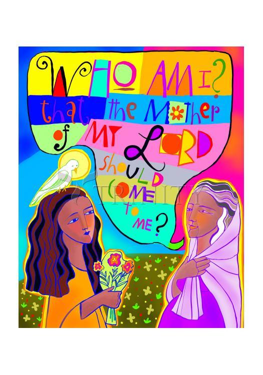 Visitation - Who Am I? - Holy Card by Br. Mickey McGrath, OSFS - Trinity Stores