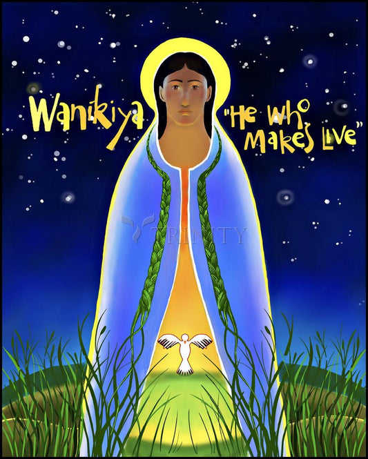 Wanikiya Jesus - Wood Plaque by Br. Mickey McGrath, OSFS - Trinity Stores